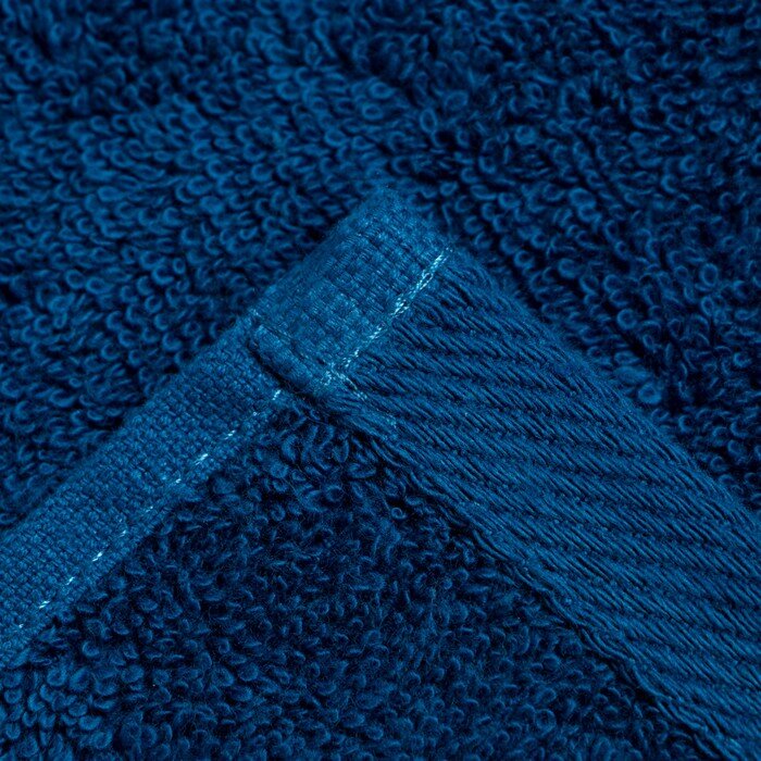 Полотенце махровое Putin team 30*60 см, цв. синий, 100% хлопок, 420 г/м2 - фотография № 4