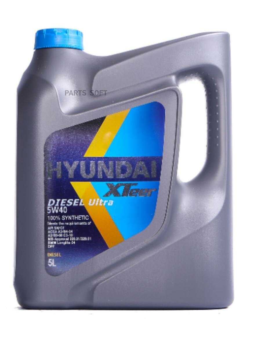 HYUNDAI-XTEER 1051223 Масло моторное Hyundai Xteer Diesel Ultra 5W-40 5 л 1051223