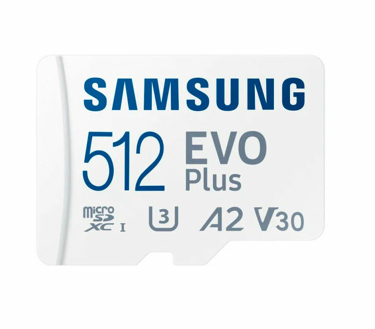 Карта памяти Samsung EVO Plus microSDXC Memory Card 512Gb Class10