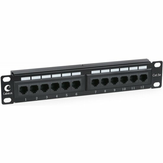 фото Патч-панель Cabeus PL-12-Cat.5e 10"-Dual