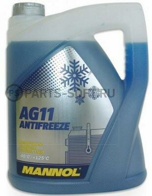 MANNOL 2037 антифриз MN AG11 ANTIFREEZE (-40C), 5L