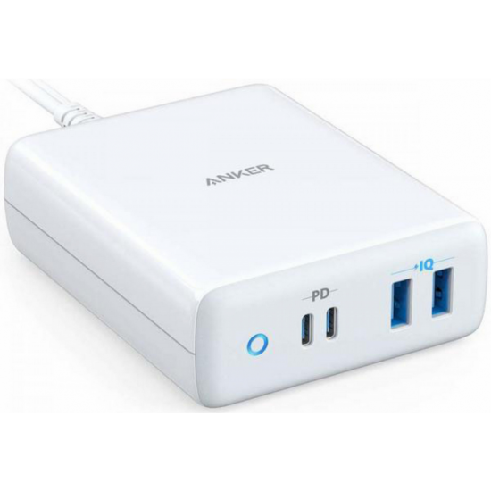 Сетевое зарядное устройство ANKER PowerPort PD+ 4 100W USB-С x1, 3x USB-A EU White