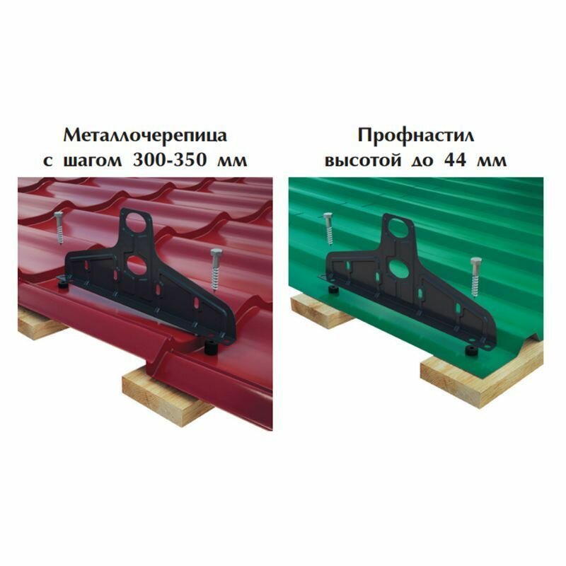 Снегозадержатель на крышу трубчатый овальный Borge "Русский рубеж" для кровли из металлочерепицы, профнастила и гибкой черепицы (3м) RAL 8019 - фотография № 6