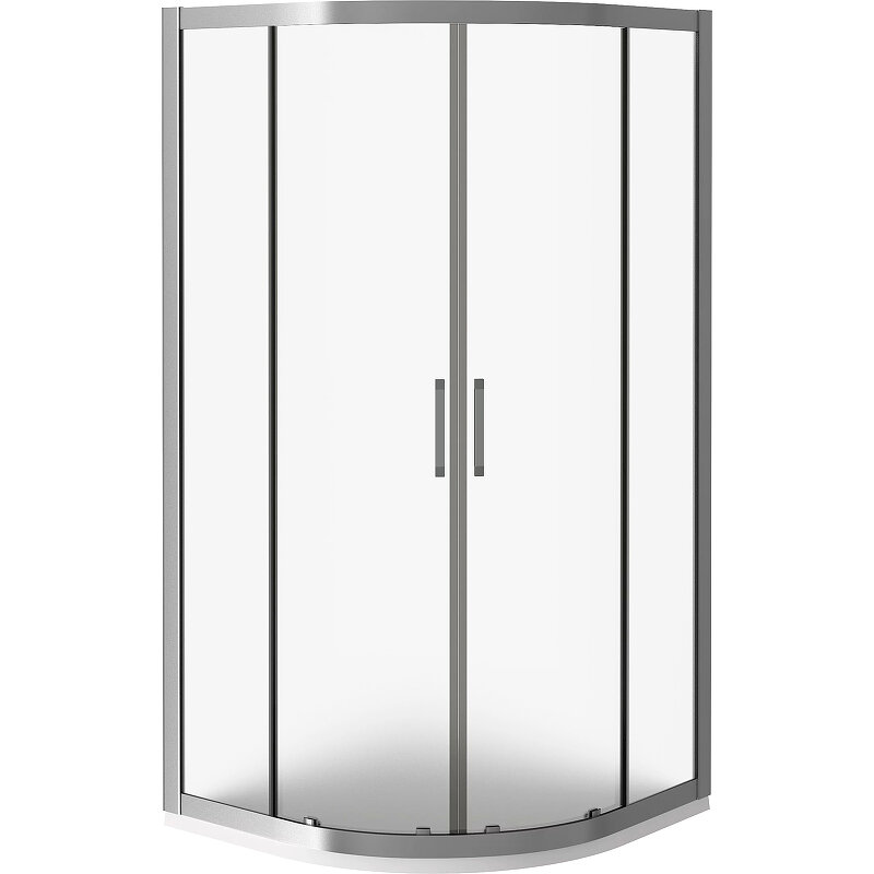 Душевой уголок Good Door Latte R-80-C-WE 80x80 профиль Белый стекло Grape