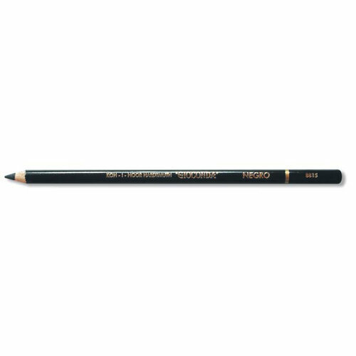 Художественный карандаш чёрный твёрдый, Koh-i-noor Gioconda negro 8815, 3