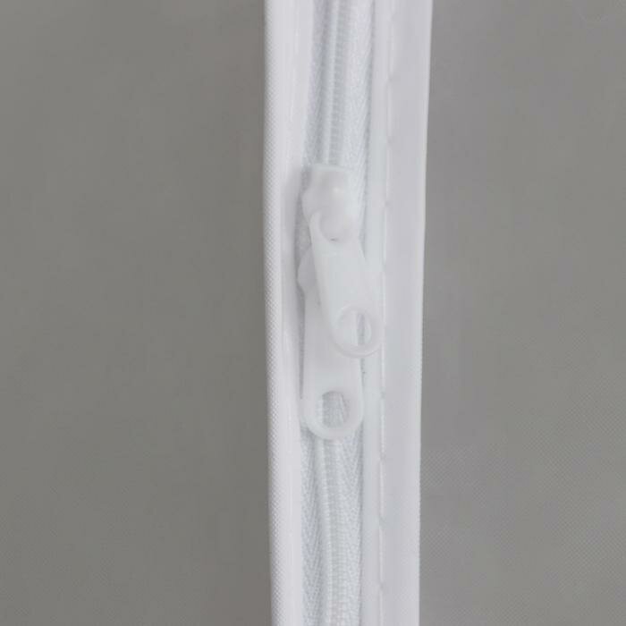 Доляна Чехол для одежды плотный Доляна, 60×90×50 см, PEVA, цвет белый - фотография № 4