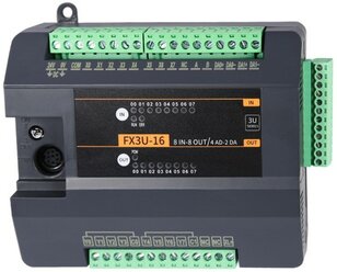 Программируемый контроллер FX3U-16MR-1-4AD(4-20mA)-2DA EASYCON