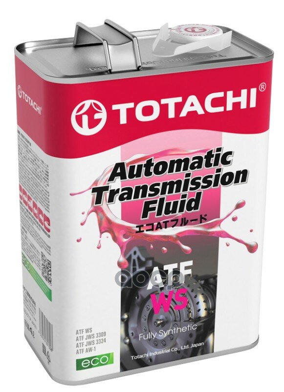 Масло Трансмиссионное Totachi Atf Ws 4л (4562374691308) 20804 TOTACHI арт. 20804