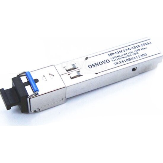 Промышленный SFP Модуль Osnovo SFP-S1SC13-G-1310-1550-I