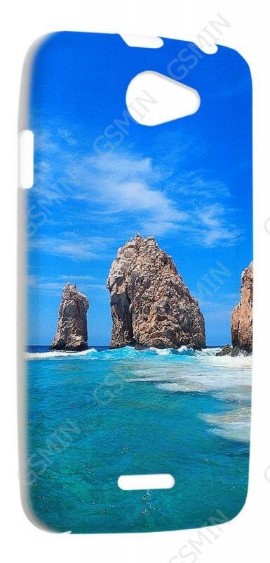 Чехол силиконовый для HTC Desire 516 Dual Sim TPU (Белый) (Дизайн 49)