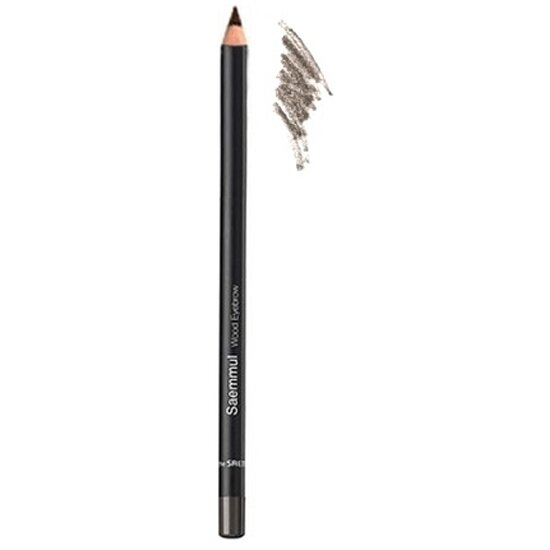 Карандаш для бровей The Saem Saemmul Wood Eyebrow 03. Black brown - фото №1