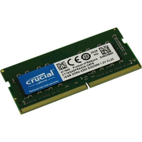 Модуль памяти Crucial Basics Laptop CT16G4SFRA32A