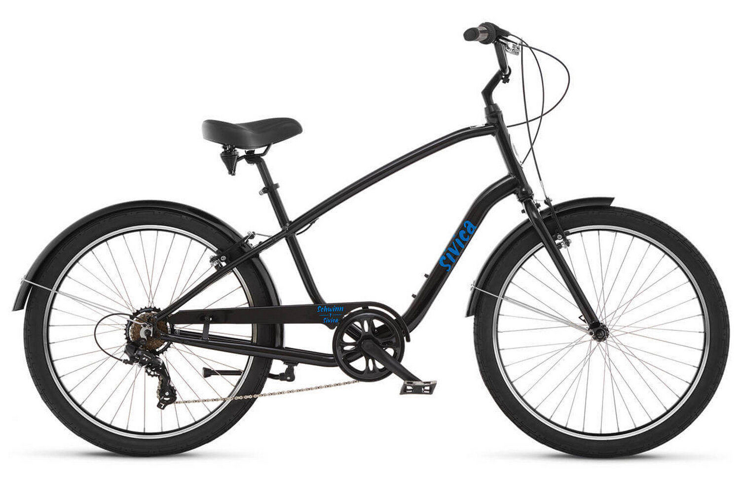 Комфортный велосипед Schwinn Sivica 7, год 2021, цвет Черный