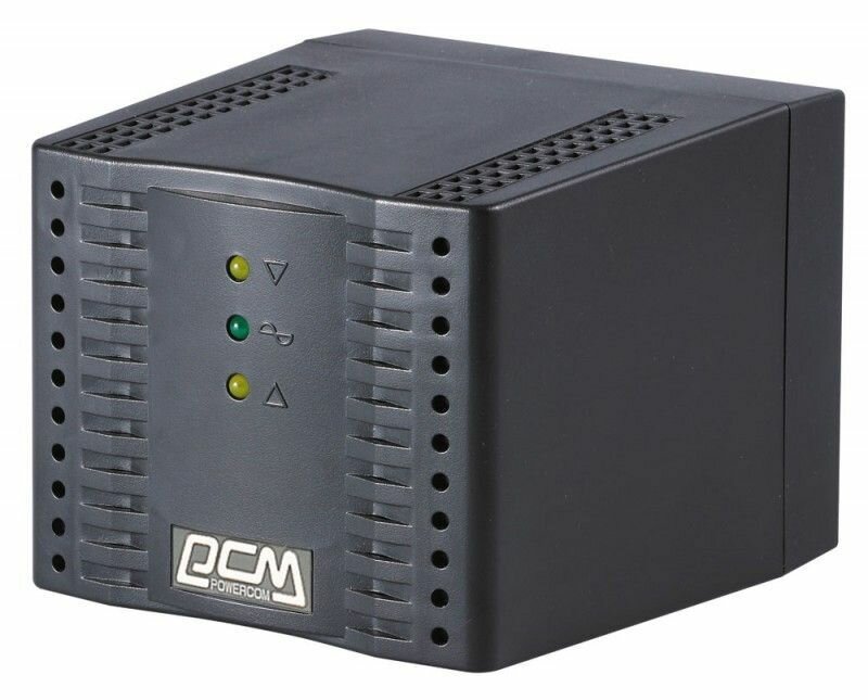 Стабилизатор напряжения Powercom TCA-1200 Black Tap-Change, 600W