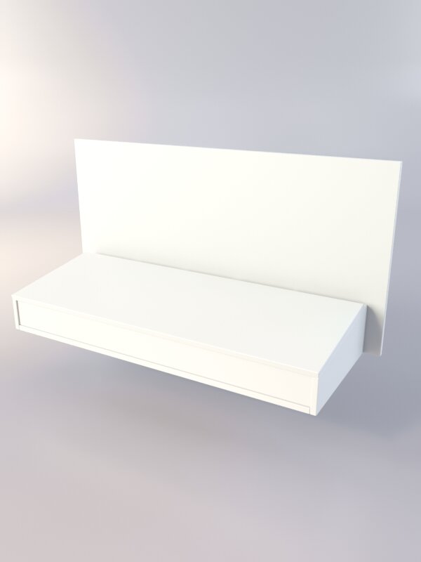 фото Стол для записок навесной "церковный" №1, Белый 110 x 40 x 55 см