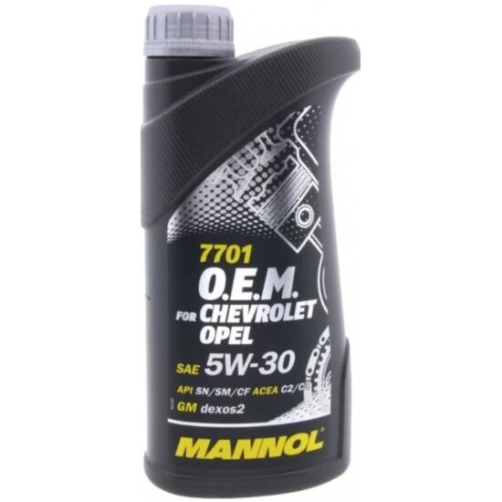 Моторное масло MANNOL 7701 O.E.M. for Chevrolet Opel 5W-30 1 л