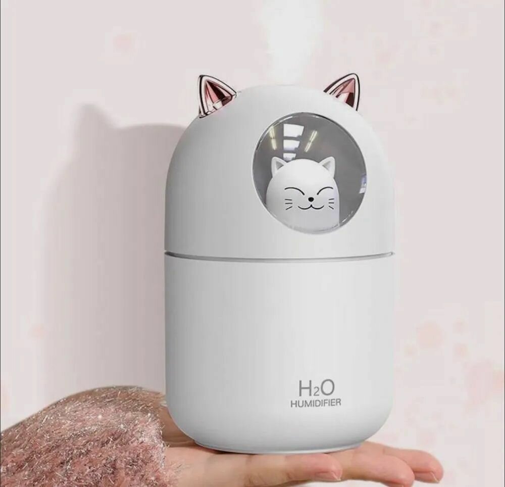 Ультразвуковой увлажнитель воздуха кошечка H2O HUMIDIFIER - фотография № 3