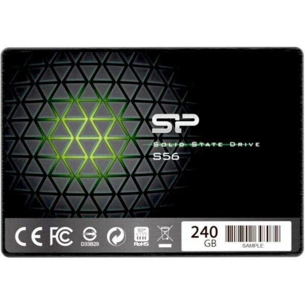 Твердотельный диск 240GB Silicon Power S56, 2.5, SATA III (R/W - 560/530 MB/s) TLC