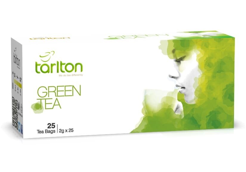 Чай Тарлтон "Зеленый" зеленый пакетированный 25 х2 г