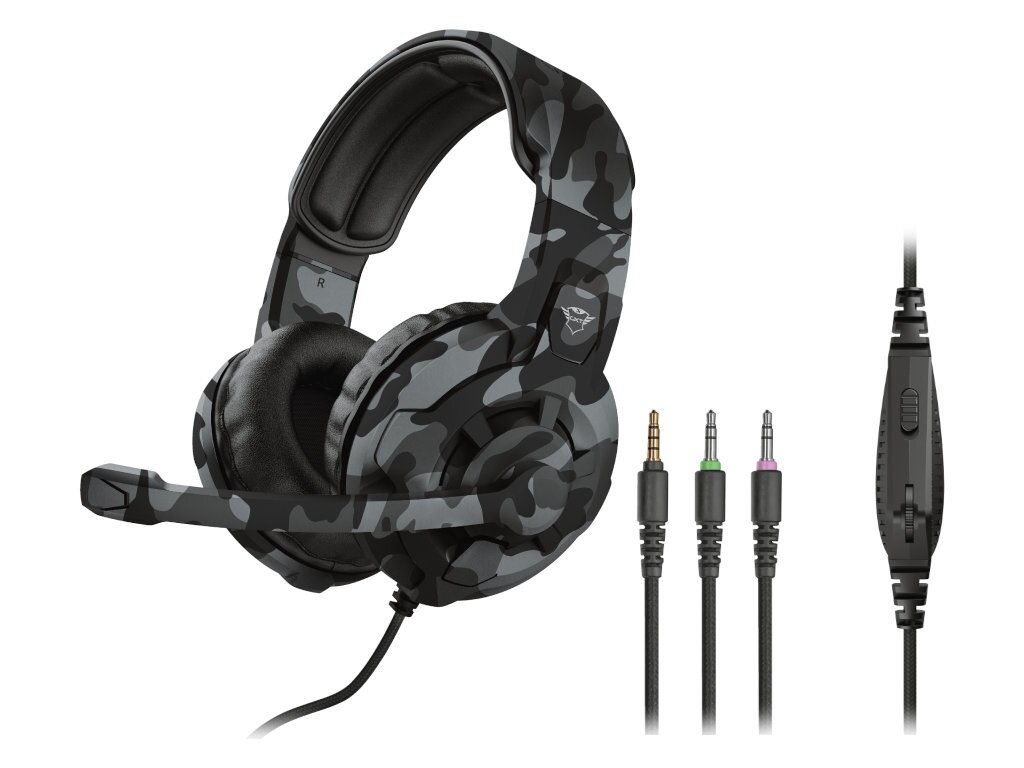 Наушники Trust GXT 411K Radius Headset Black Camo 24360