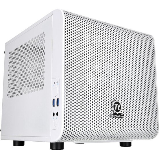 Корпус THERMALTAKE Core V1 white Mini-ITX CA-1B8-00S6WN-01 Window