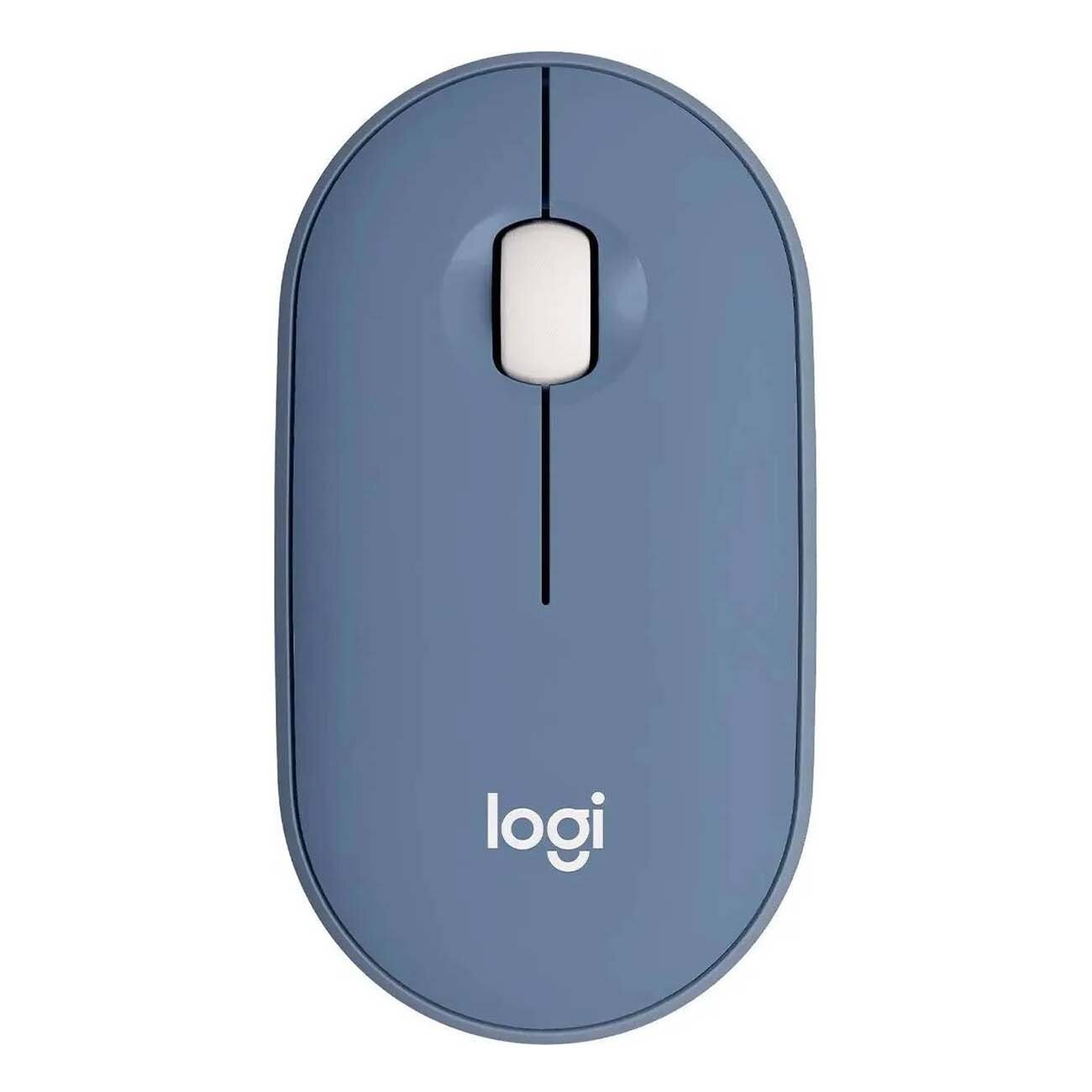 Мышь беспроводная Logitech Pebble M350 Blueberry