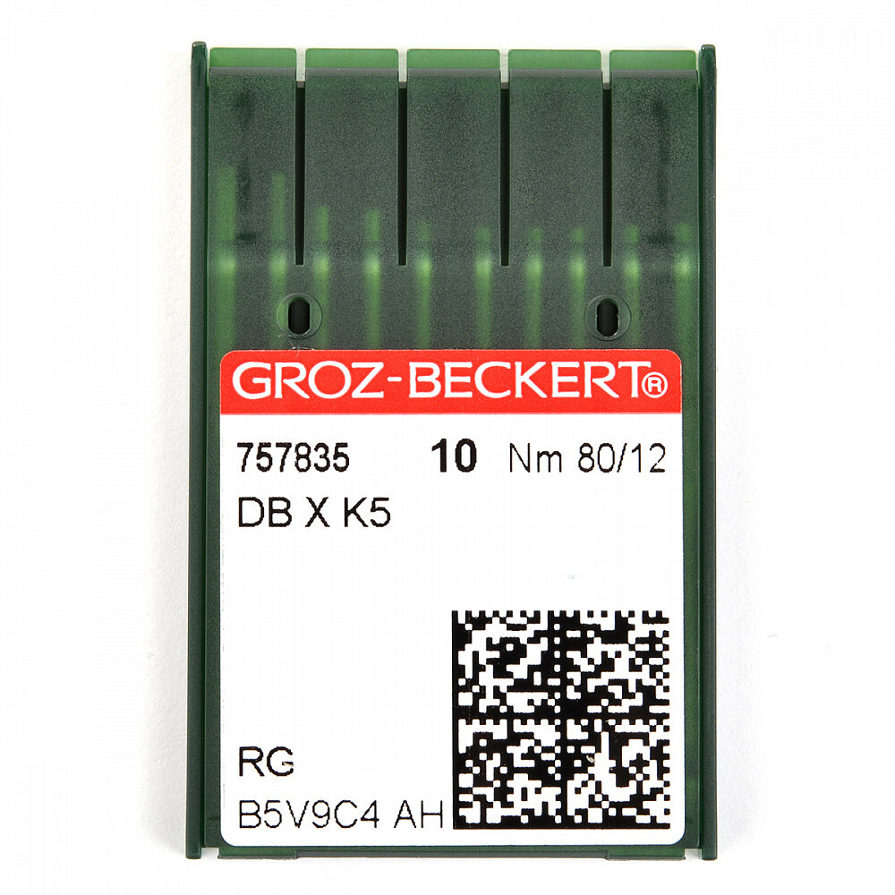 757835 Groz-Beckert Игла для ПШМ DBxK5 R №80 уп.10 шт