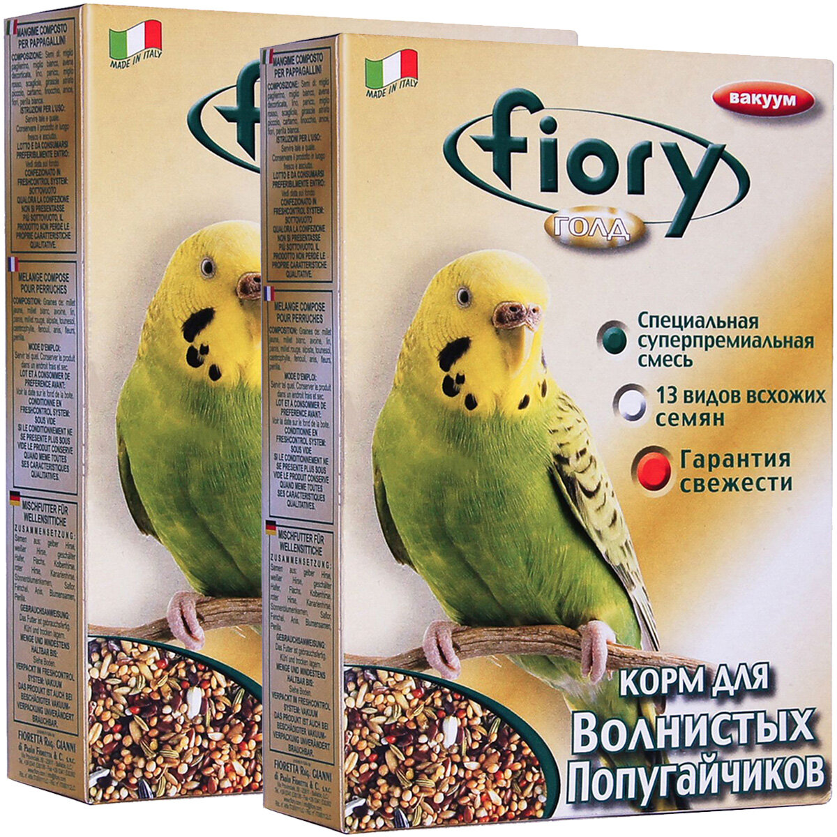 FIORY ORO MIX COCORY — Фиори корм для волнистых попугаев (400 гр х 2 шт)