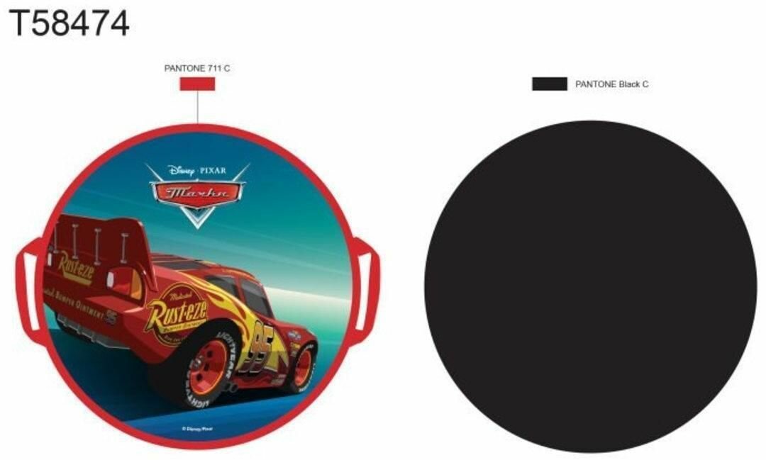 фото Ледянка DISNEY Тачки, 52см, круглая