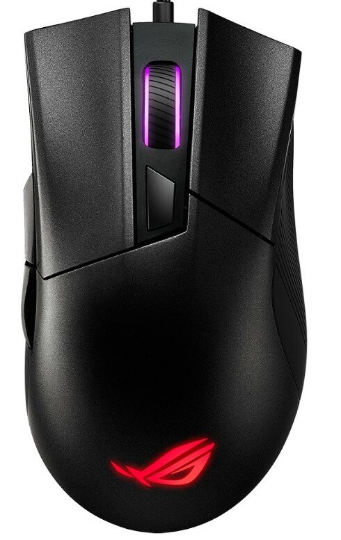 Мышь проводная ASUS ROG Gladius II Core, 6200dpi, Черный 90MP01D0-B0UA00