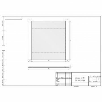 Зеркало Dreja.eco Uni 85 белое (99.9006) - фотография № 2