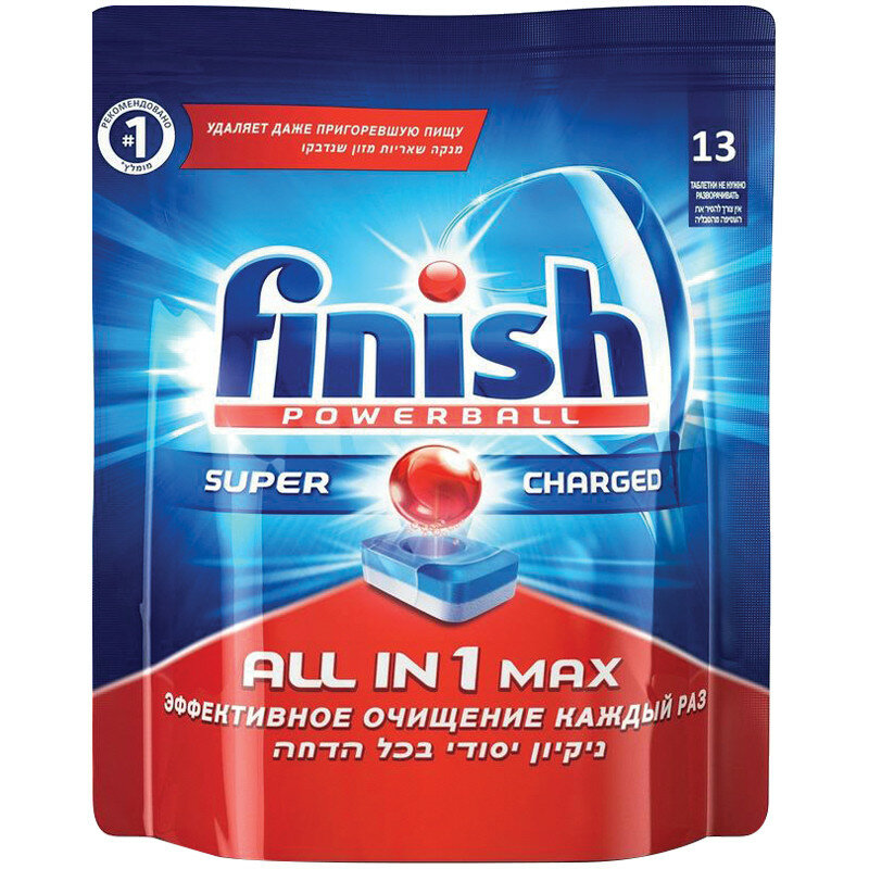 Таблетки для посудомоечной машины Finish Power "All in 1", 13шт., 133218