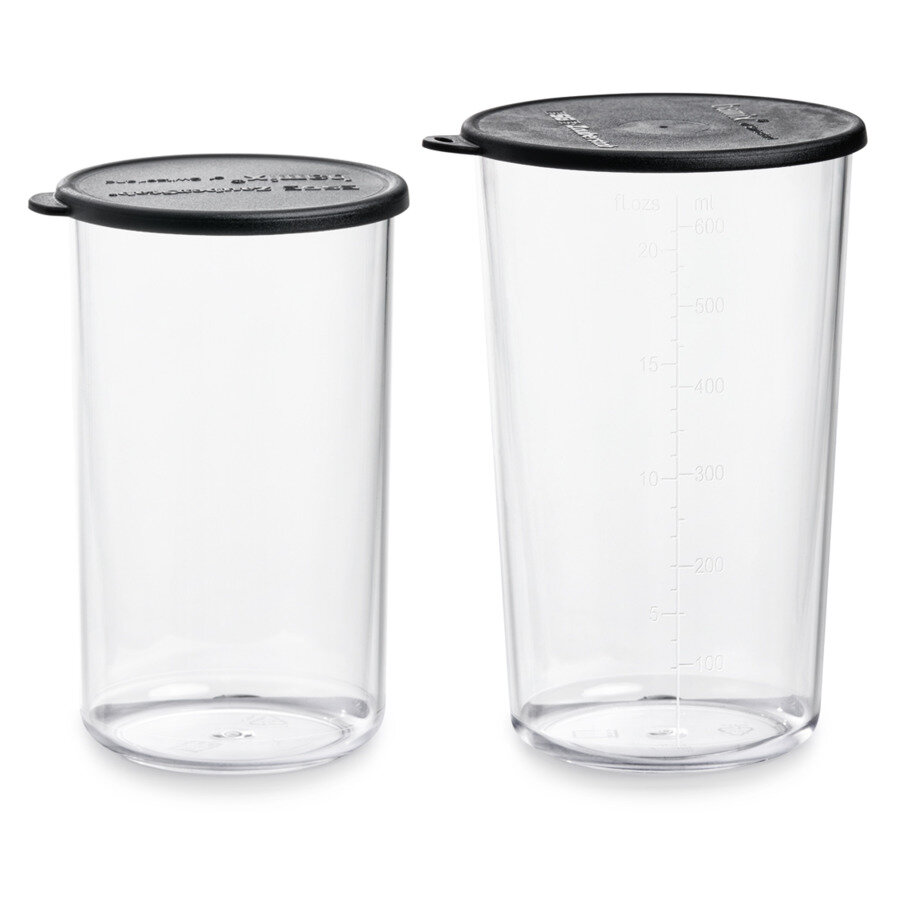 фото Набор стаканов с крышками BAMIX, 2 шт, пластик