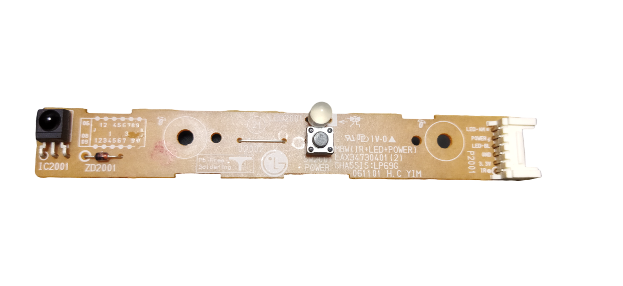 EAX34730401 (Плата ИК-датчика, индикатора и кнопки питания для монитора LG)
