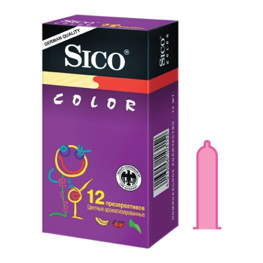 Презервативы Sico Colour, 12 шт
