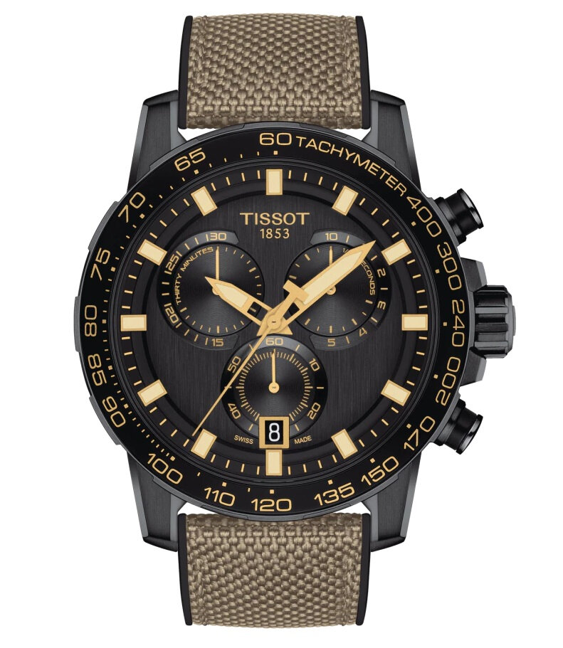 Швейцарские кварцевые часы Tissot Supersport Chrono T125.617.37.051.01 на каучуковом браслете, с водозащитой 10 бар и международной гарантией от производителя