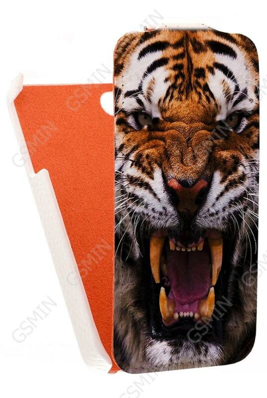 Кожаный чехол для Apple iPhone 4/4S Grip Luxurious Case - (Белый) (Дизайн 142)