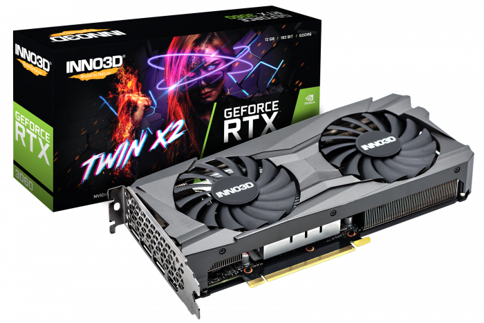 Видеокарта INNO3D Twin nVidia RTX 3060 TWIN X2 12GB RTL