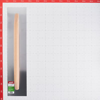 Гладилка плоская Wenzo 580х130 мм для клея и штукатурки с деревянной ручкой