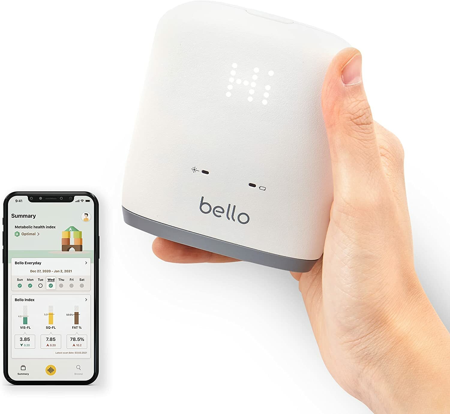 Bello Digital Belly Fat Scanner измеритель жира