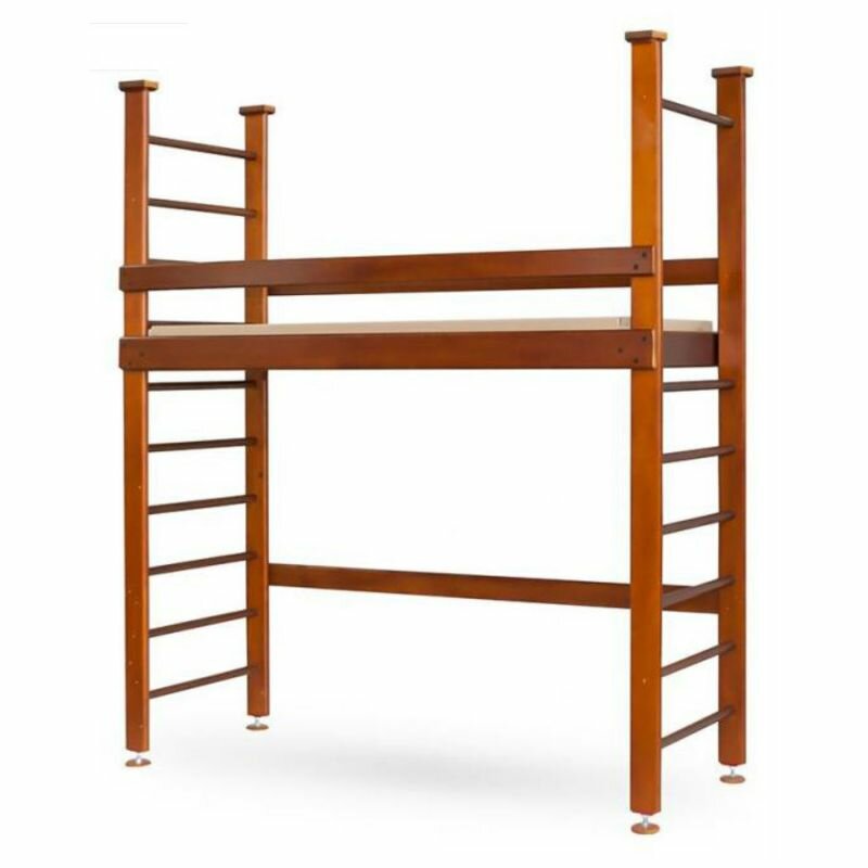 Детские игровые комплексы Karussell М410 Детская мебель (одно сп. м) Цвет:Антик Цвет металла:Красный