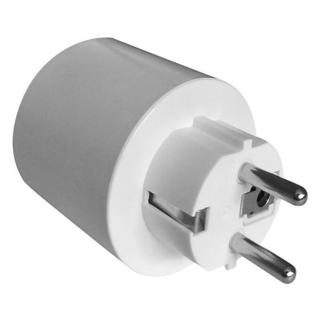 Розетка 1-пост. MOES Smart Socket WK-UEU16-M, Wi-Fi, 250 В, 16А, встраиваемая IP20, шторки + ЗК, белая - фото №2