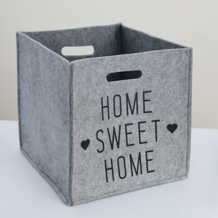 Корзина для хранения Sweet Home, 30×30×30 см, цвет серый - фотография № 5