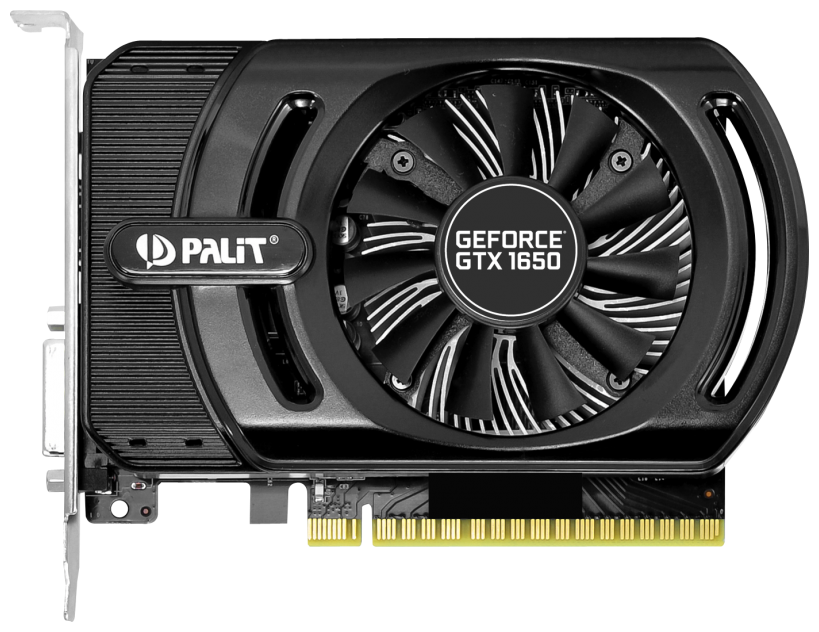 Видеокарта Palit 4Gb GTX1650 Stormx 128bit DDR5 1665MHz/8000MHz DVI Hdmi (ne51650006g1-1170f) RTL .