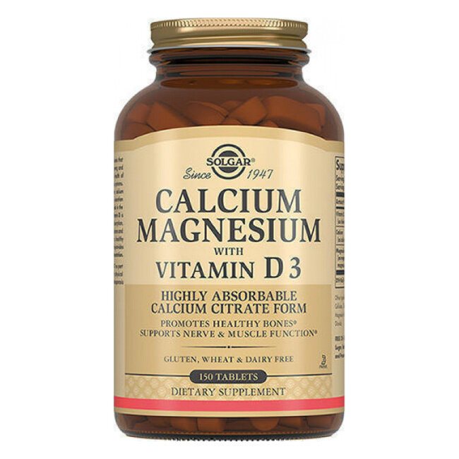 Solgar Calcium Magnesium with Vitamin D3 таб.