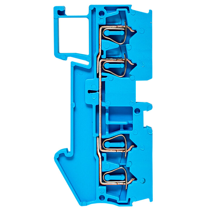 Колодка клеммная пружинная JXB-ST-2.5 31А 4 вывода синяя EKF PROxima - фотография № 7