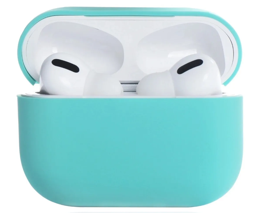 Чехол силиконовый для Airpods Pro/Pro 2, бирюзовый (Coast Blue)