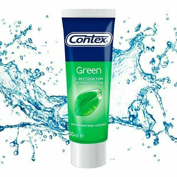 Гель-смазка Contex Green с экстрактом зеленого чая