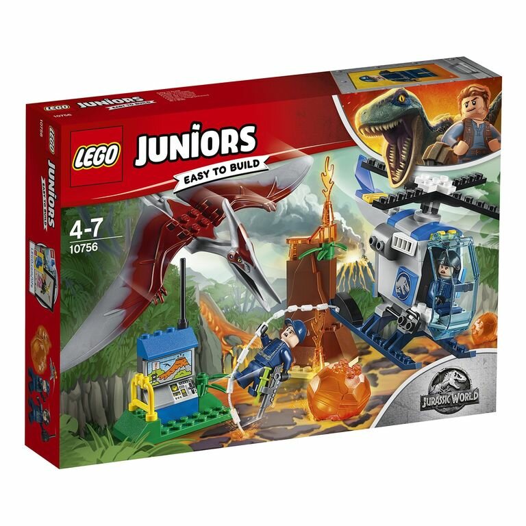 LEGO Juniors Jurassic World Конструктор Побег птеранодона, 10756