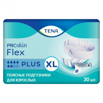 Подгузники тена флекс плюс XL №30